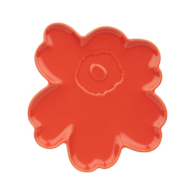 Unikko Shape Assiett Orange Rot 20cm