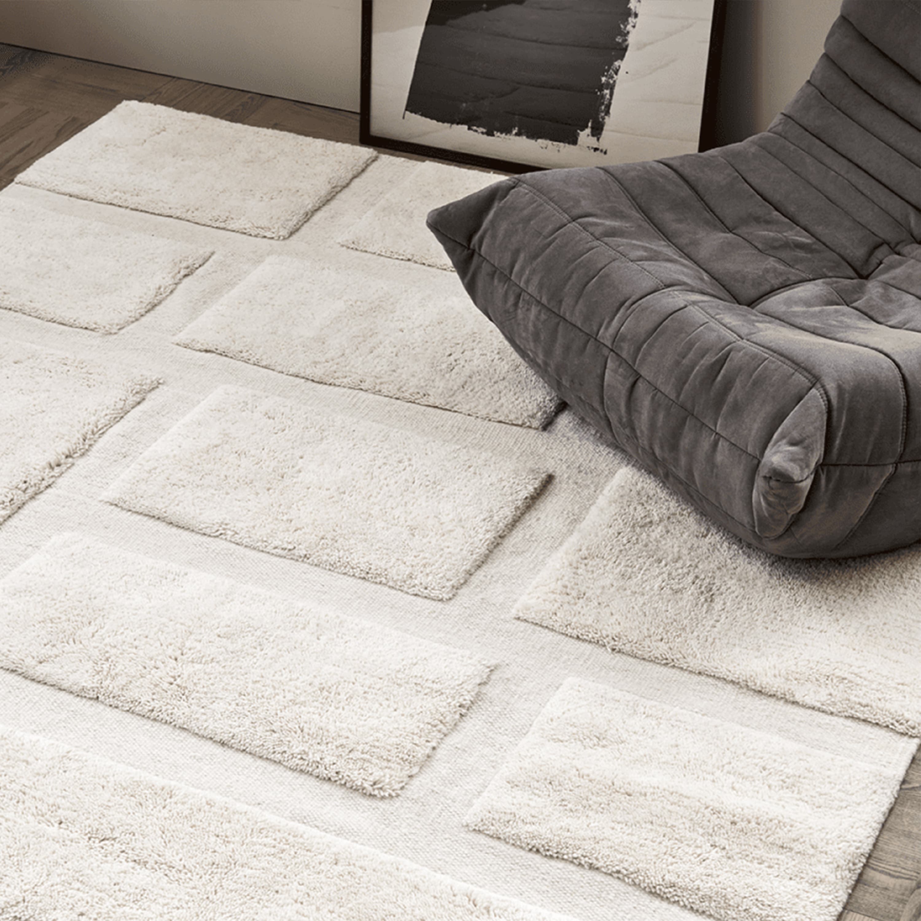Bricks Wollteppich Ivory 170x230