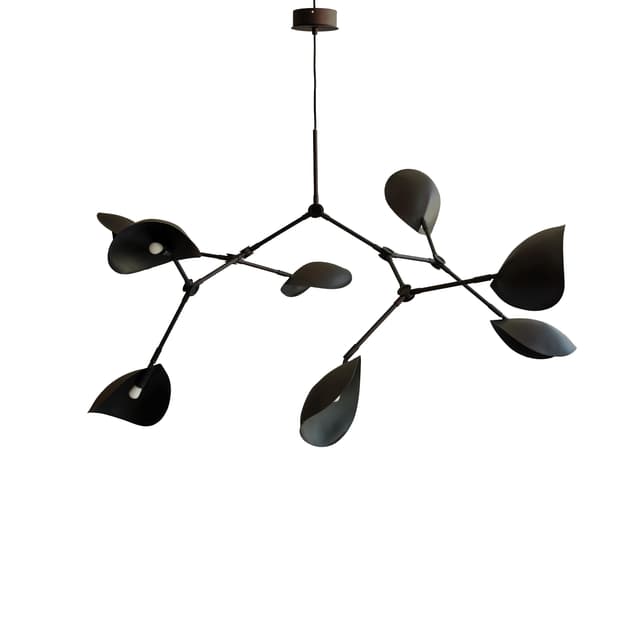 Stingray Ceiling Lamp Burned Black 152cm