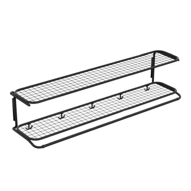 Classic Hat Rack Black 120cm