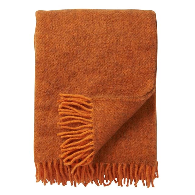 Gotland Wool Throw Orange