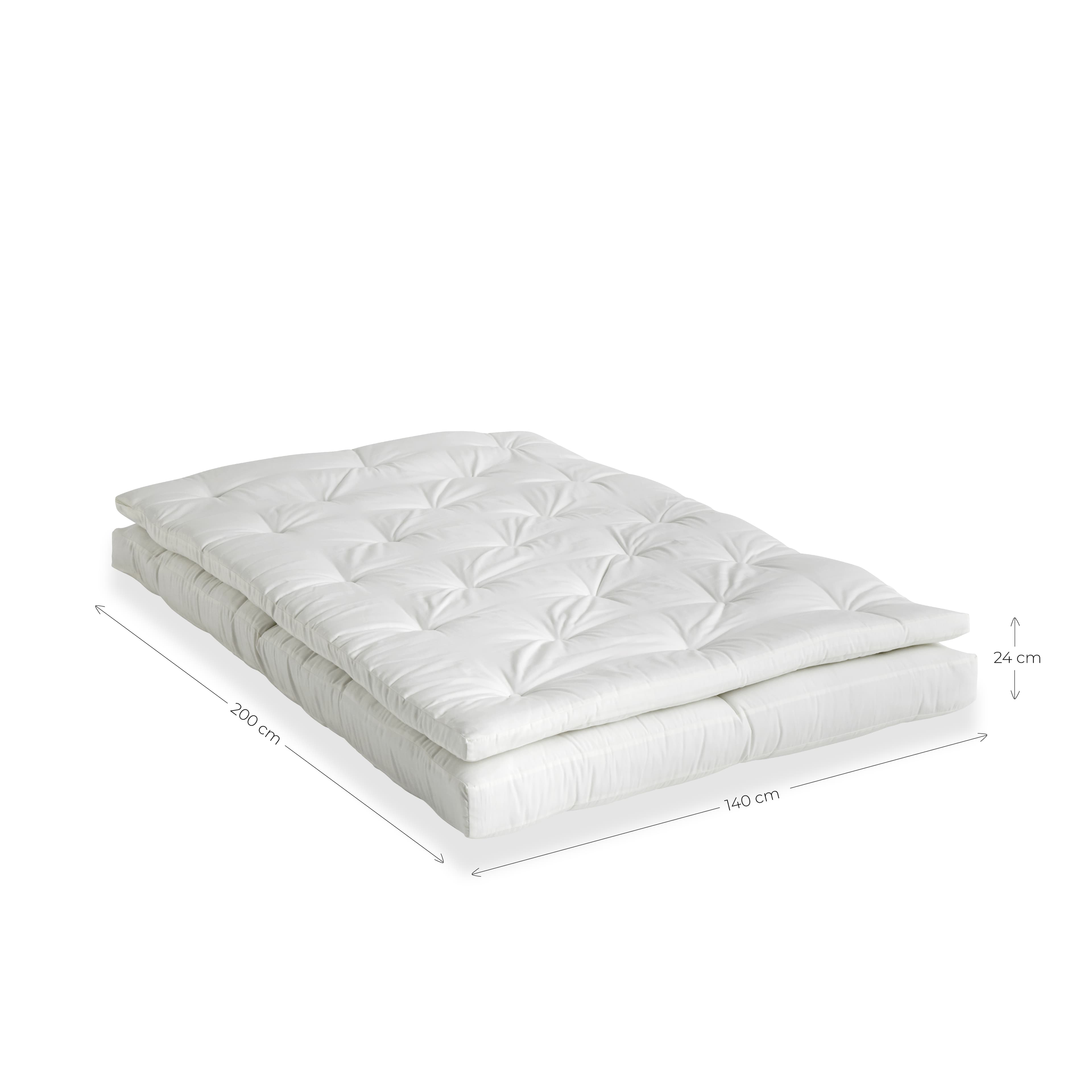 Buckle-Up Outdoor-Tagesbett Weiß 140cm