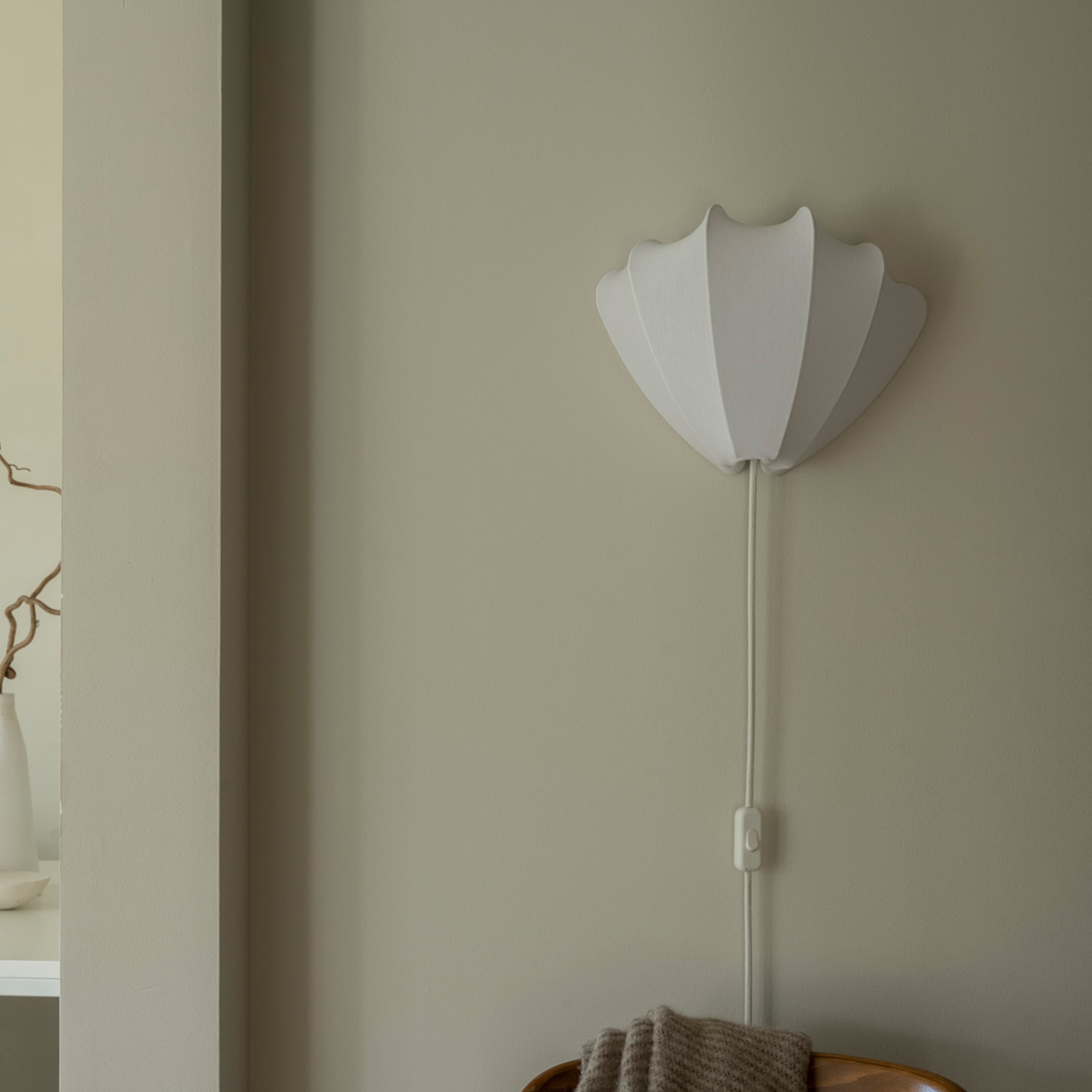 Anna Wandleuchte Cotton White S