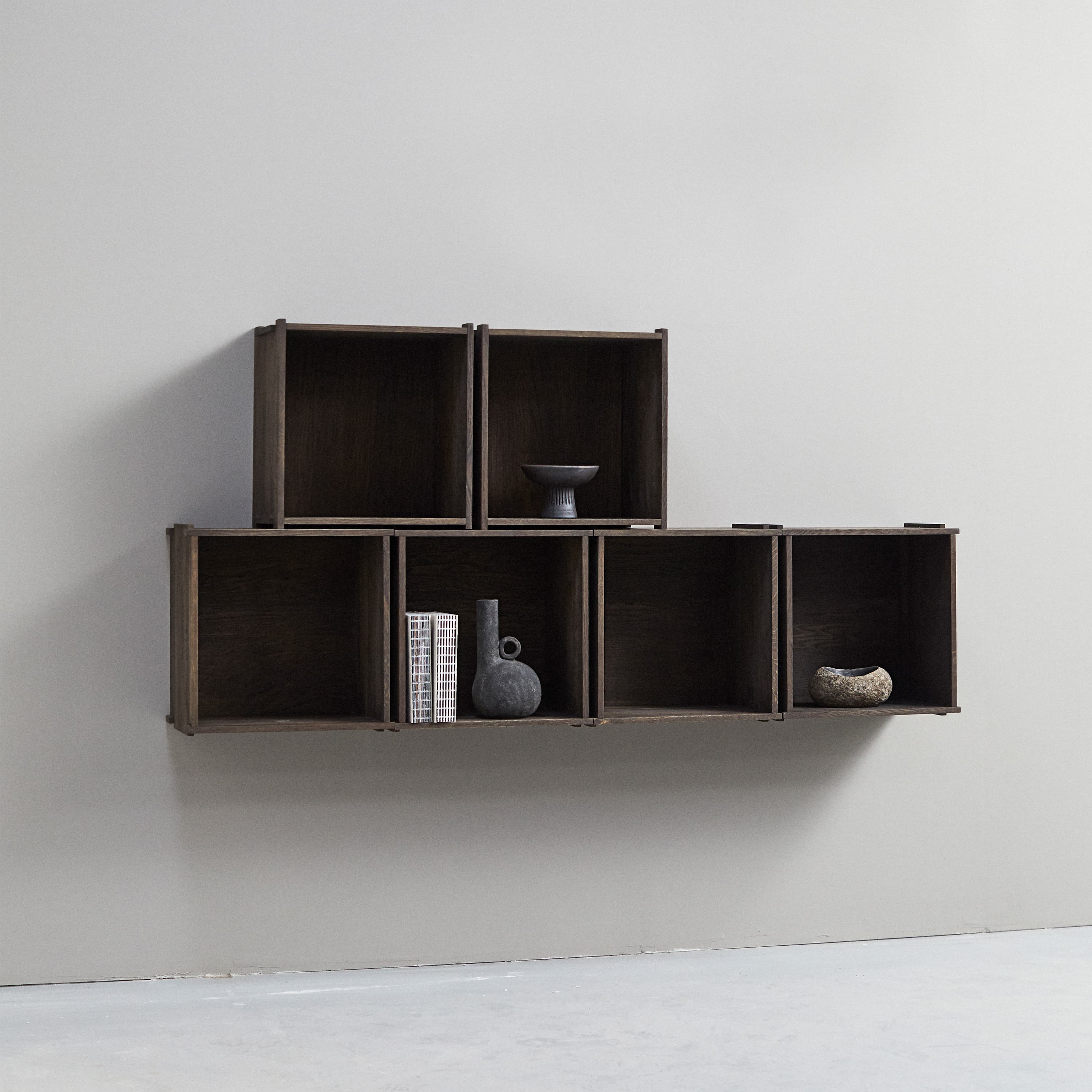 Blocks Wandregal Smoked Oak 44x30