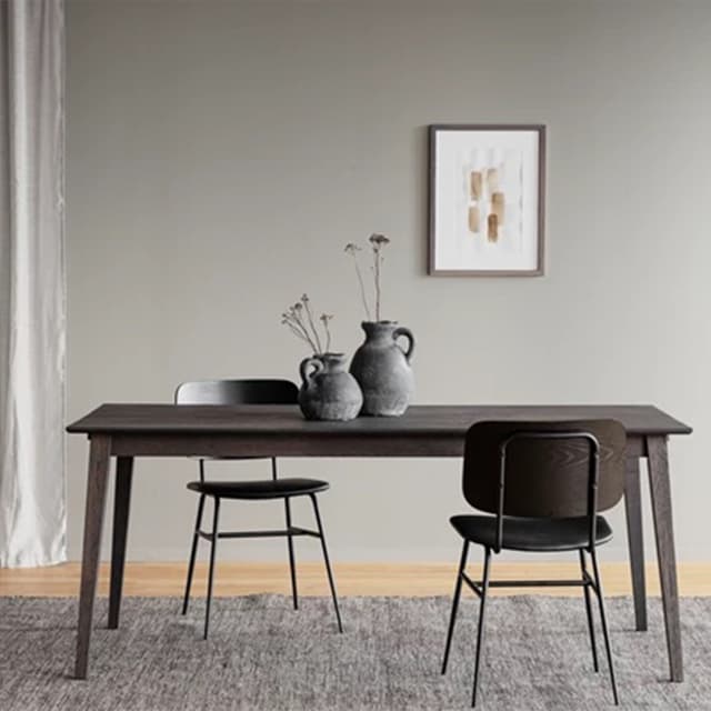 Filippa Dining Table Dark Brown Oak 180cm