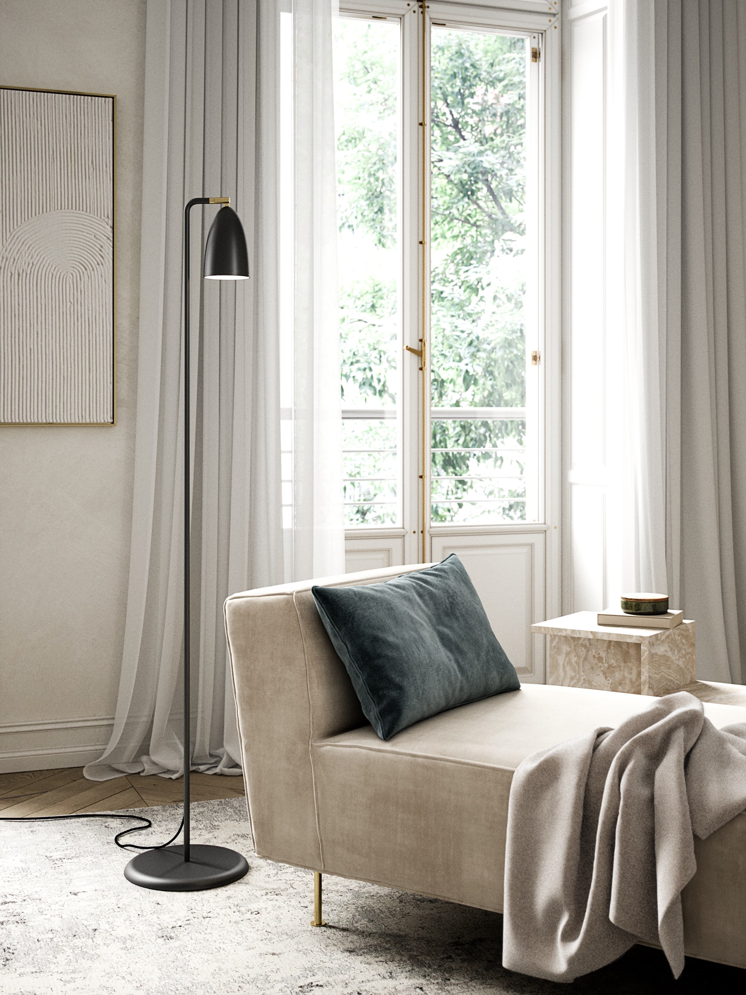 Nexus 2 Floor Lamp Black