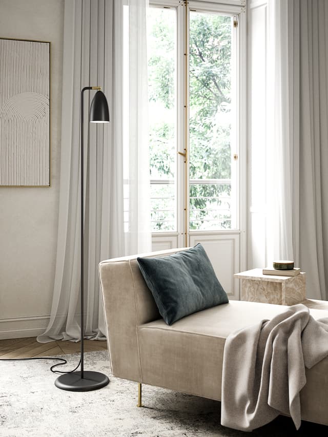Nexus 2 Floor Lamp Black
