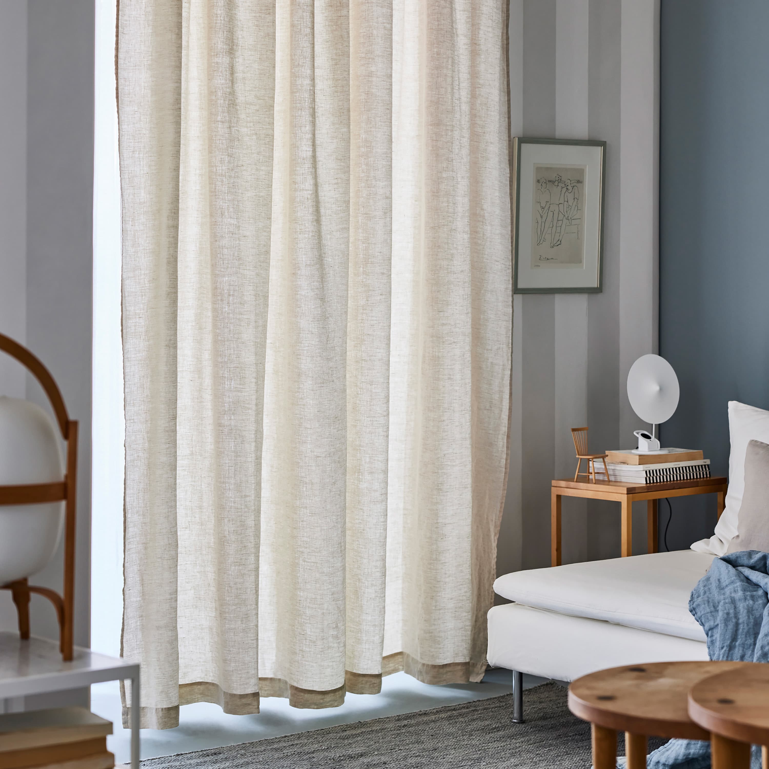 Sunrise Gardinenschal Leinen Oatmeal 140x250