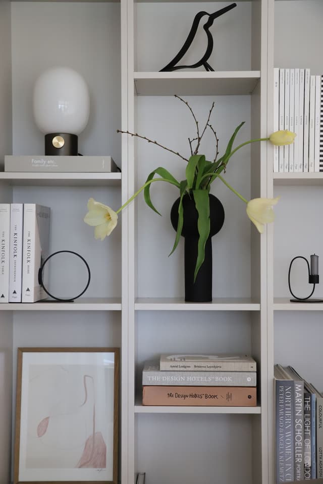 Pillar Vase Black 32cm