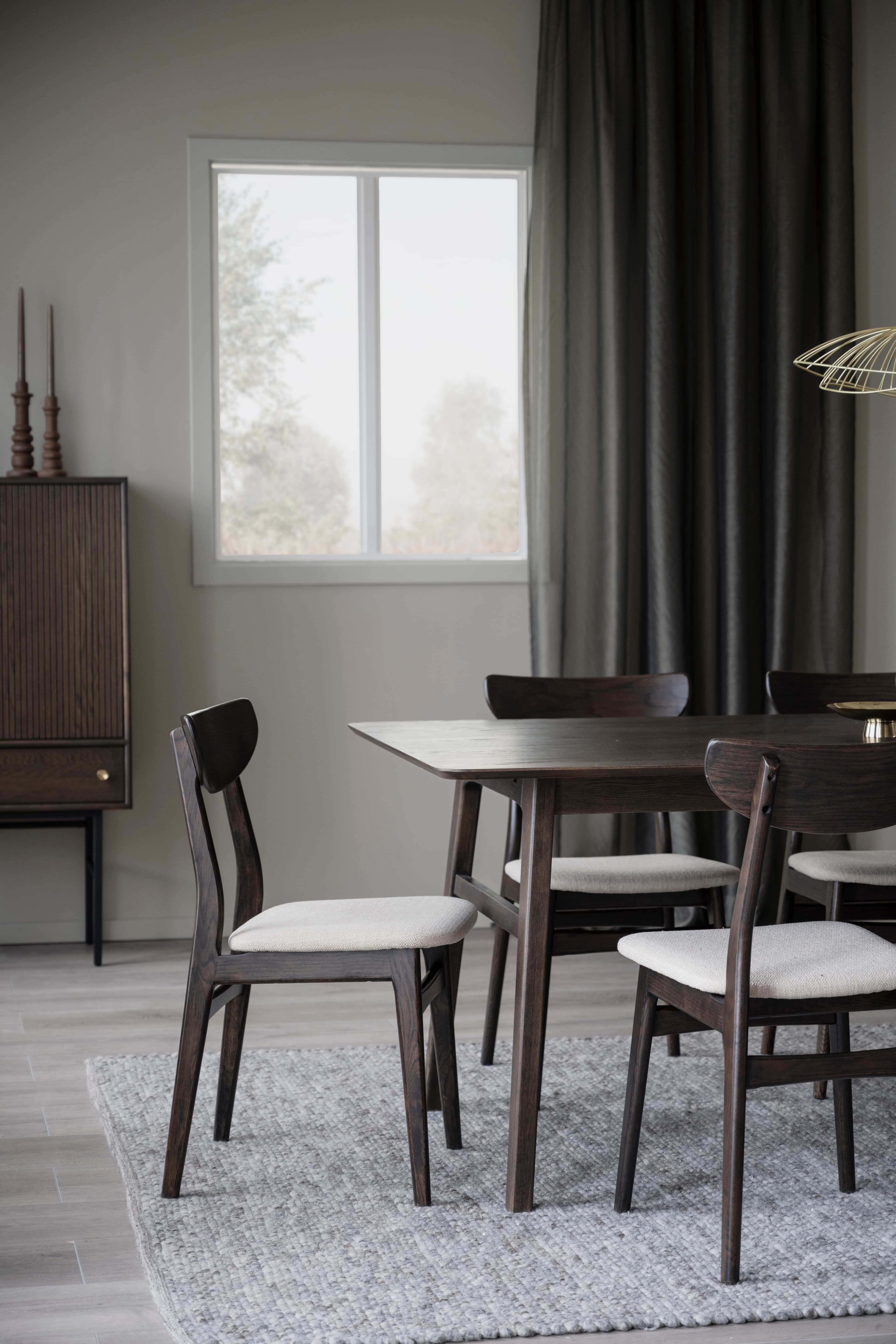 Nagano Esszimmerstuhl Braun/Beige