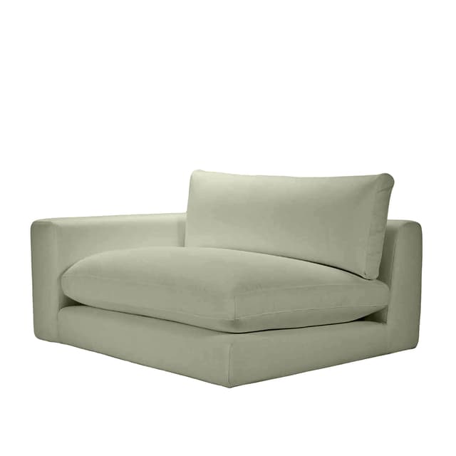 Capri 1,5-Sitzer-Sofamodul mit linker Armlehne Green 142cm