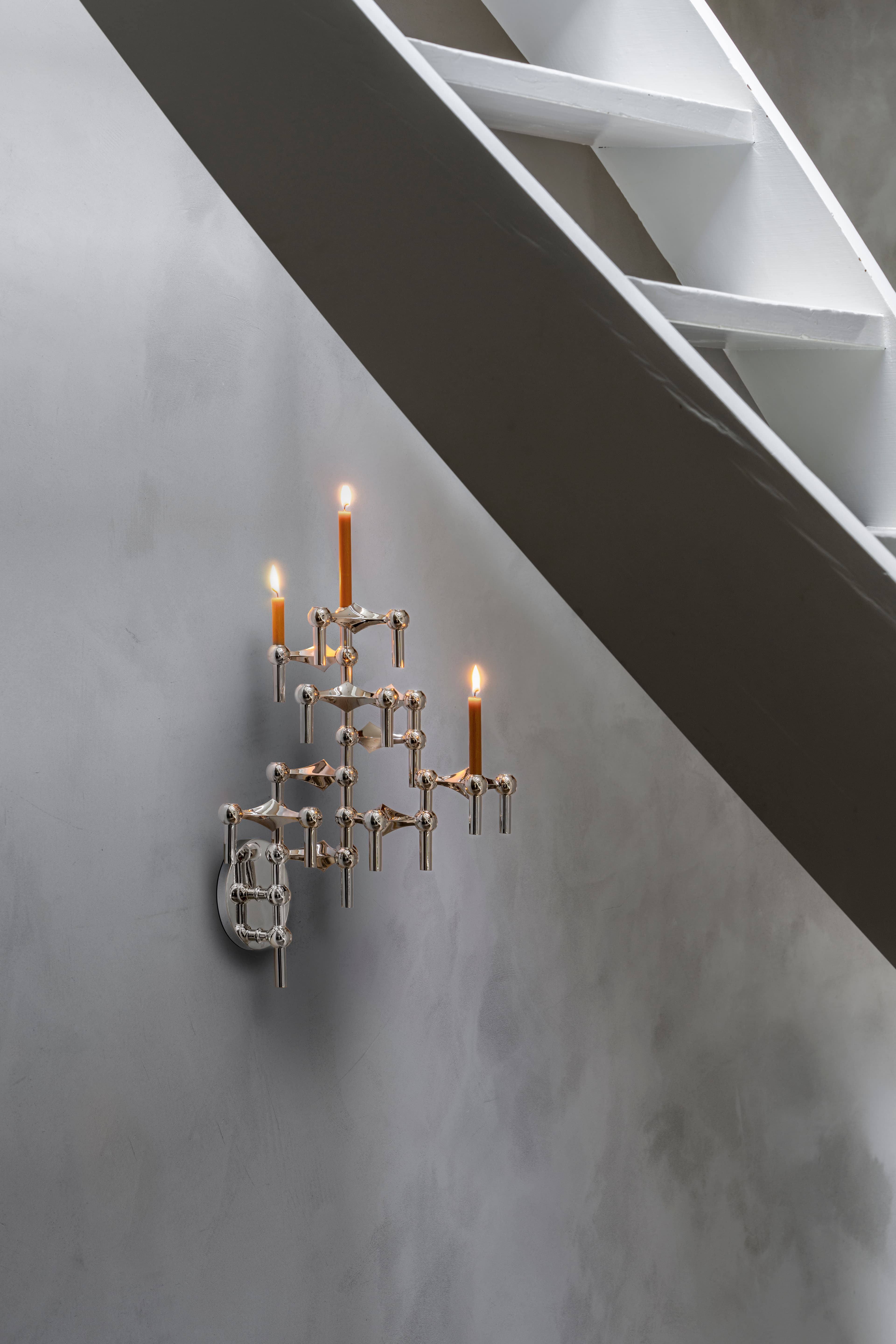 STOFF Nagel Wandleuchte Chrome