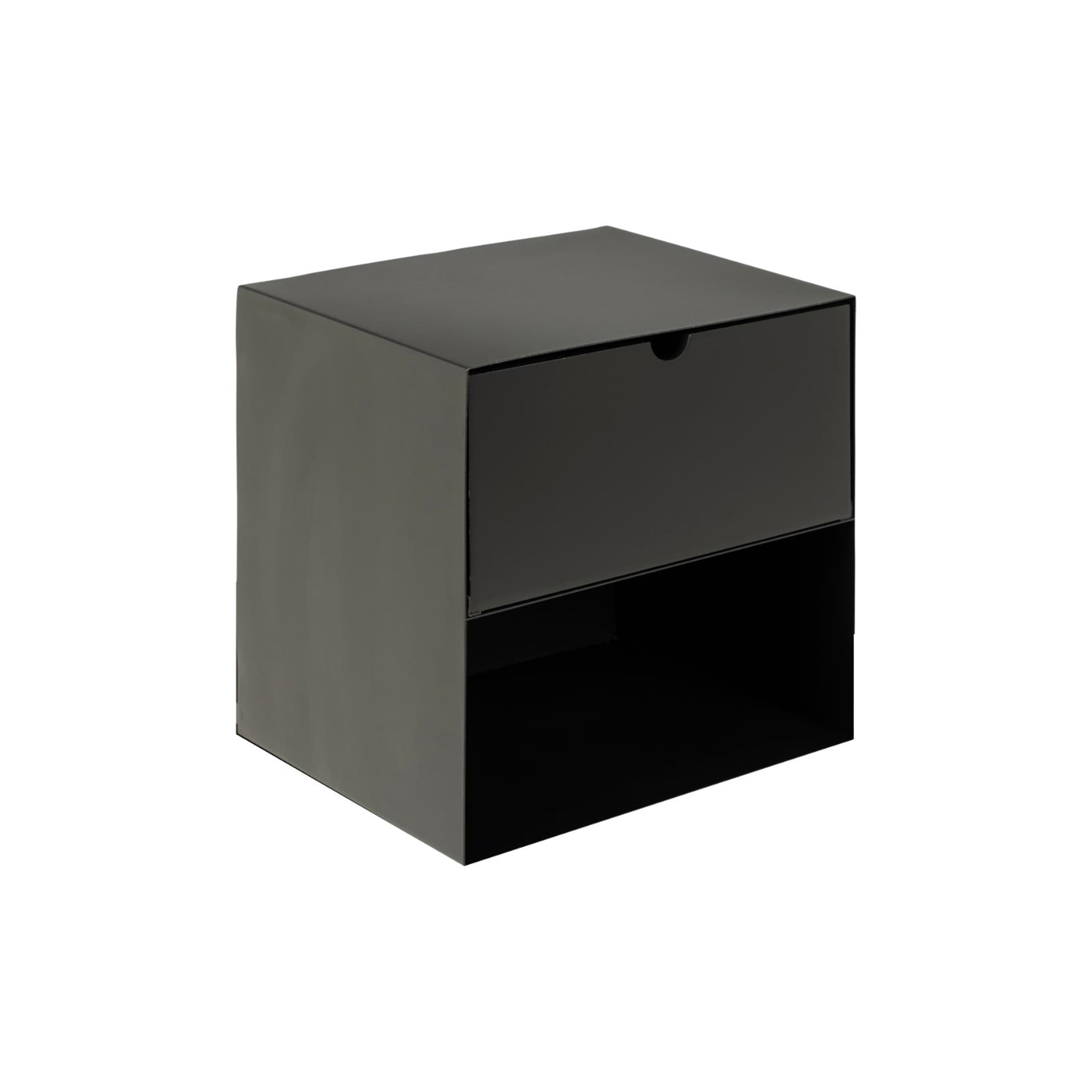 Eden Wall-mounted Bedside Table Black