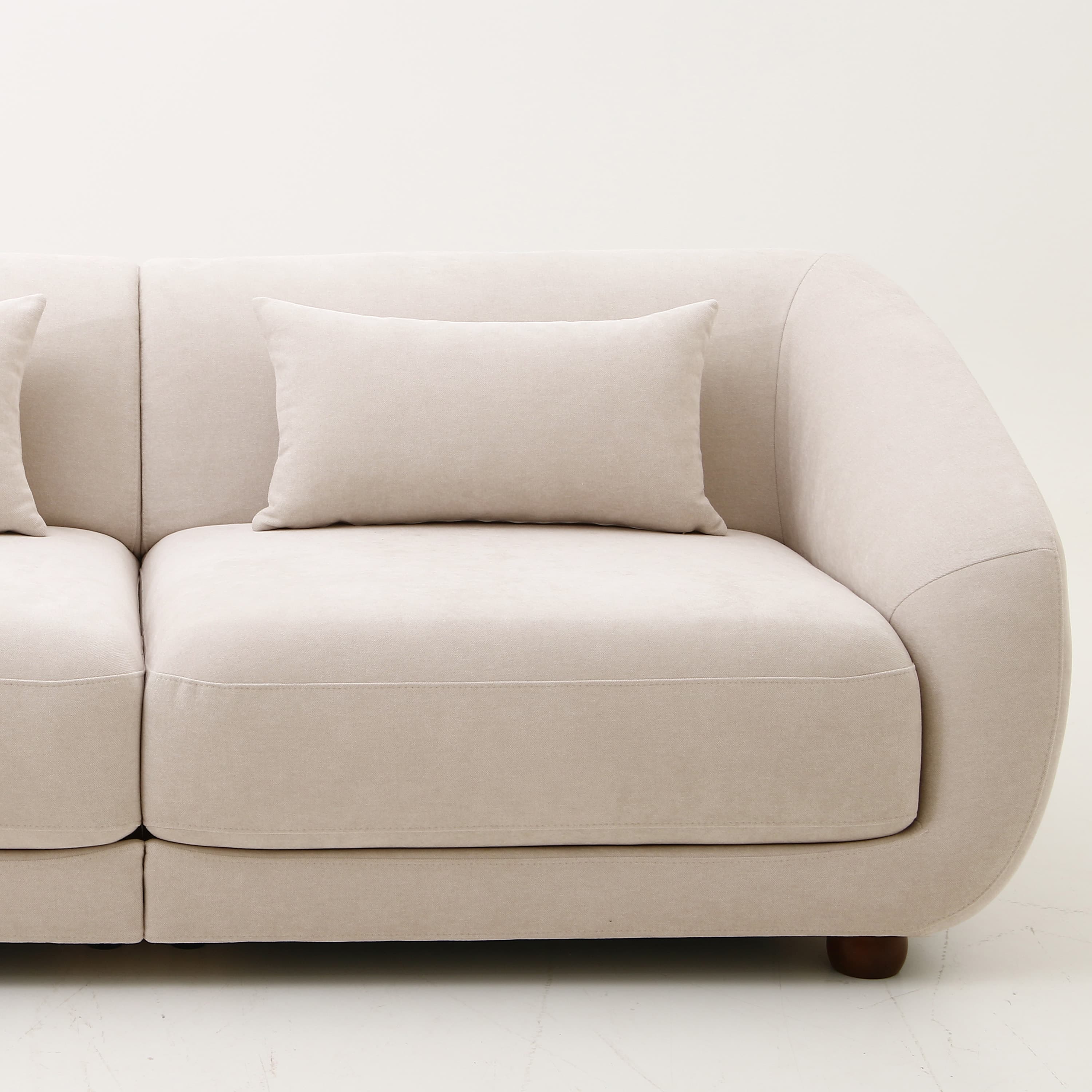 Alba 2-Sitzer-Sofa Beige 218cm