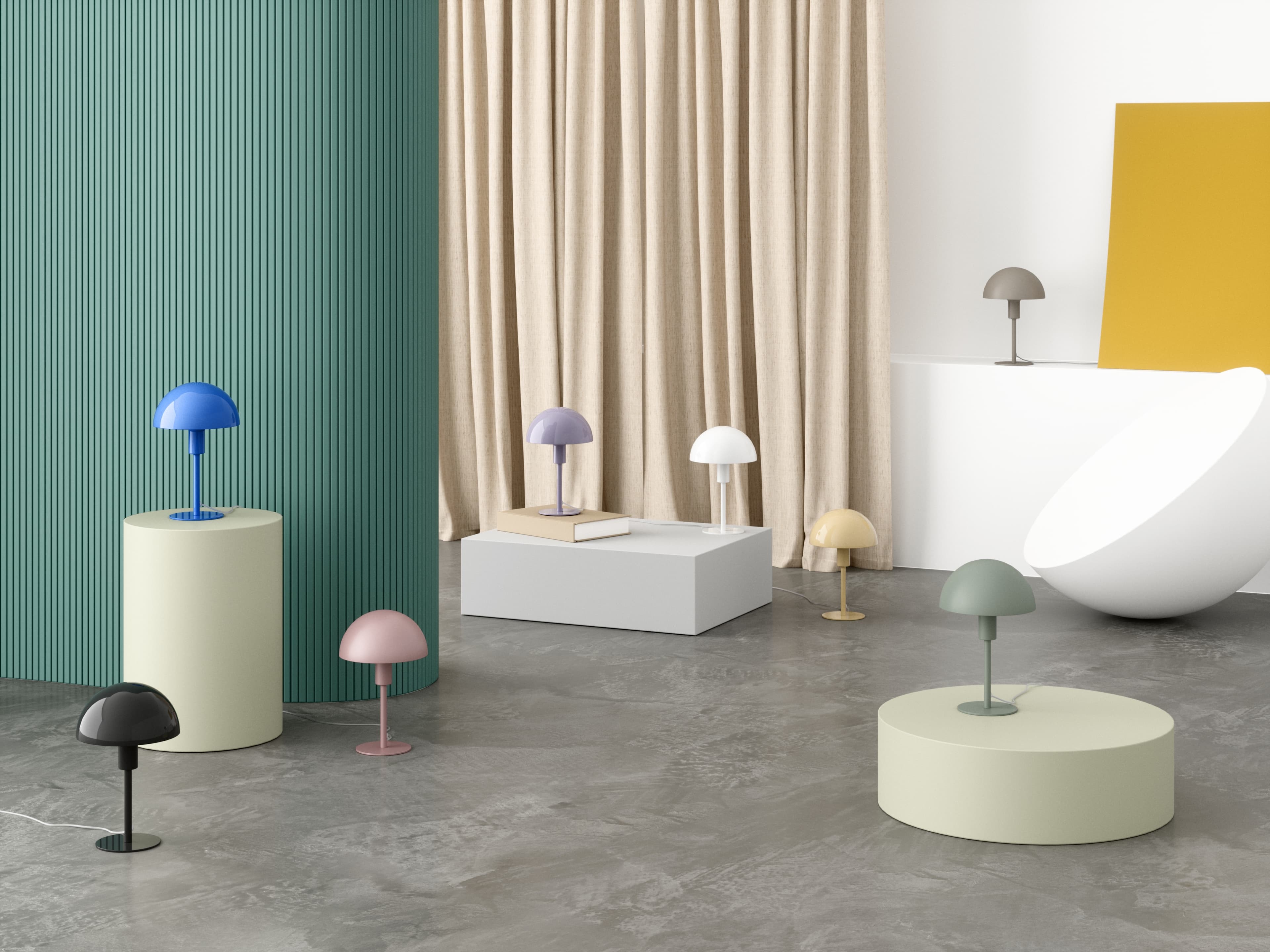 Ellen Mini Mini Table Lamp Dusty Green