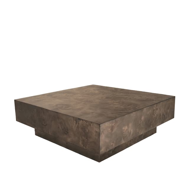 Poppy Coffee Table Brown Stained Poplar 90x90
