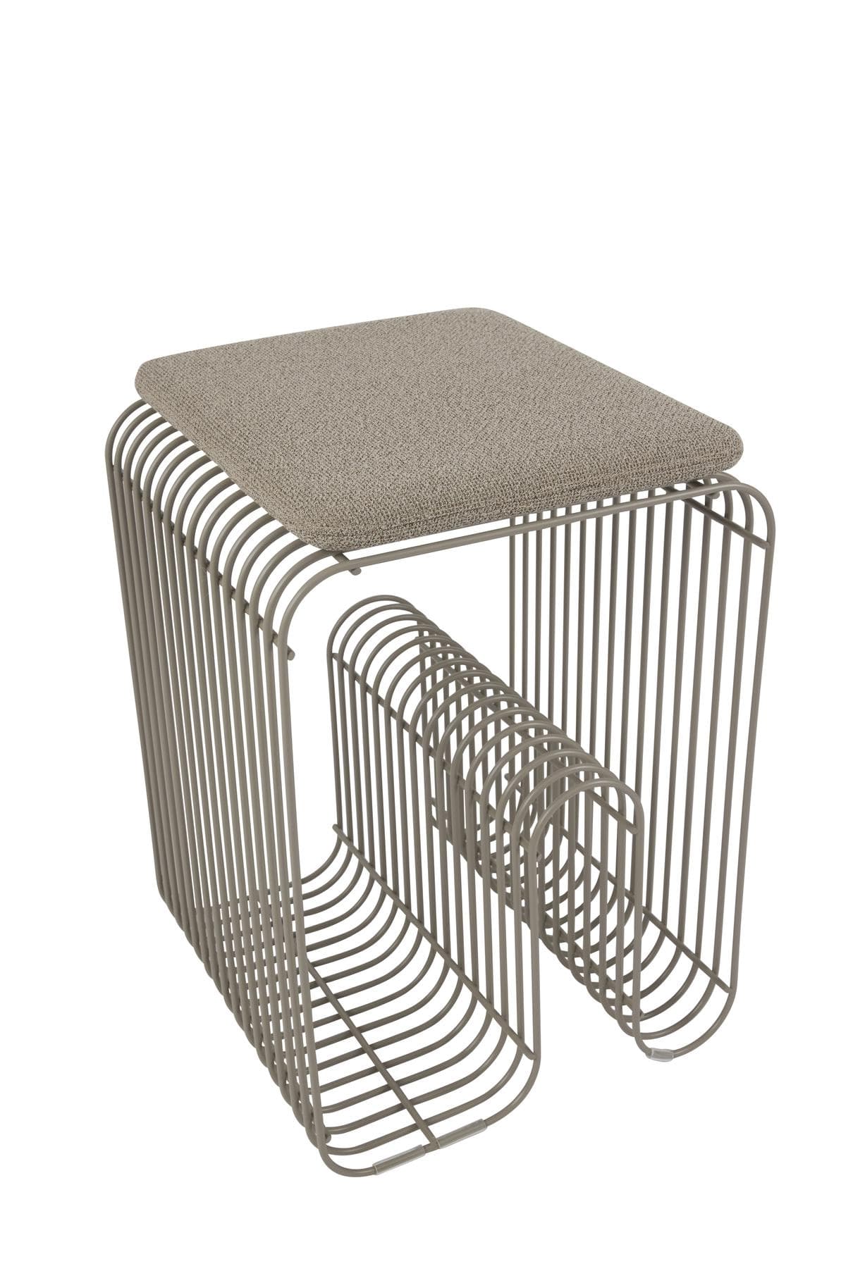 Curva Sitzaufleger Taupe Bouclé 33x27