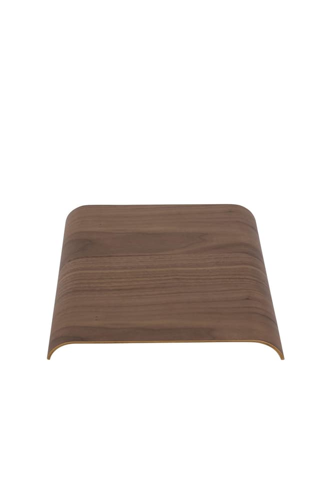 Curva Topplatte Holz Walnuss 33x32