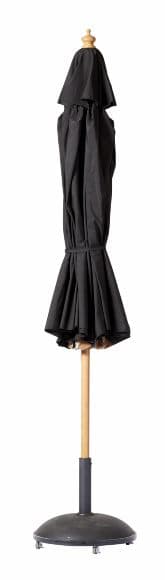 Pomino Sonnenschirm Schwarz/Teak Ø330