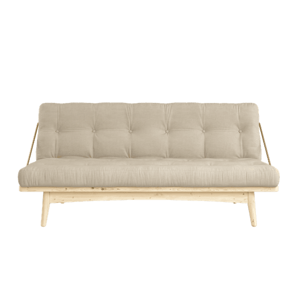 Folk Schlafsofa Natur/Beige 190cm