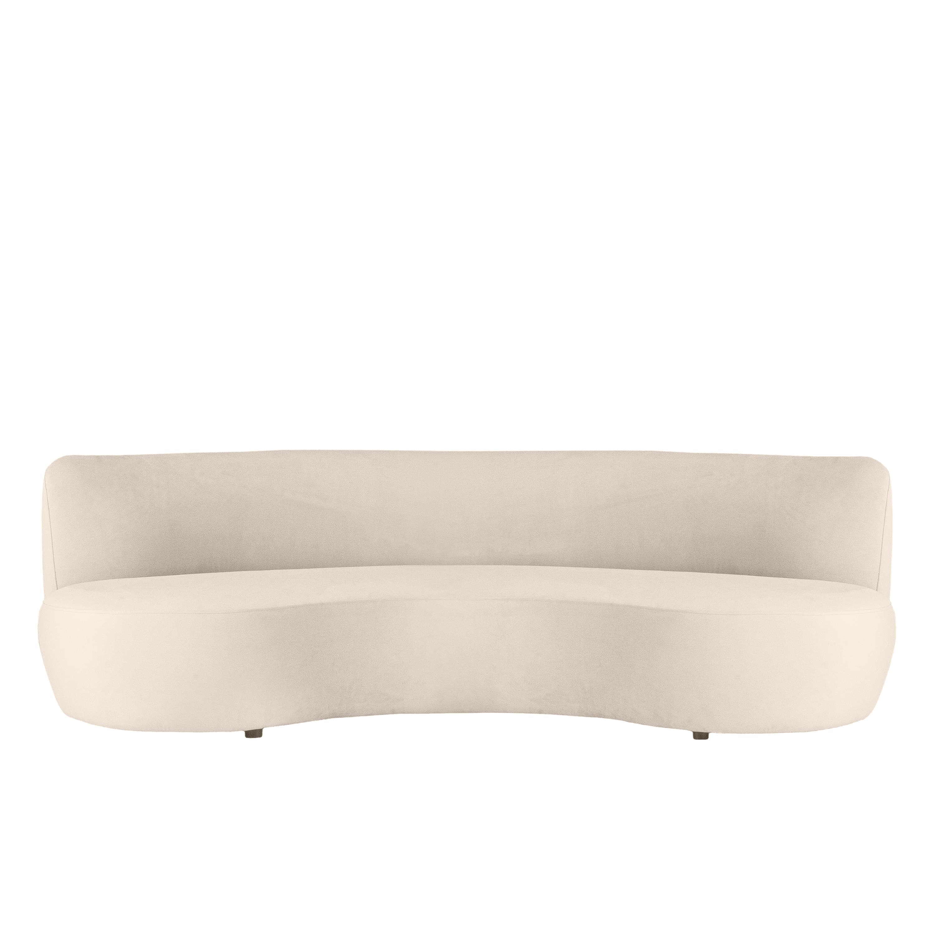 Moon 4-Sitzer Sofa Samt Greige 240cm
