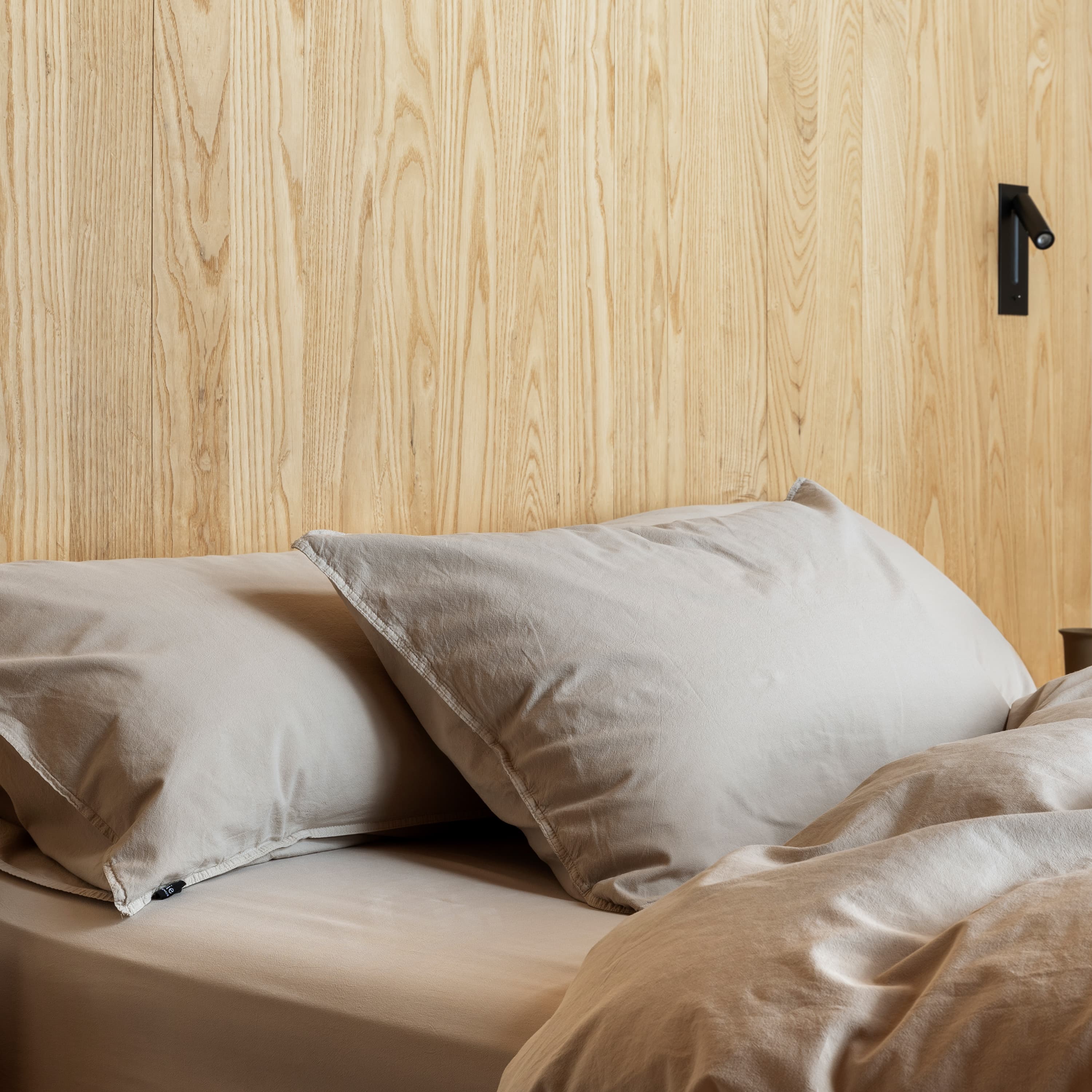Frøya Bettbezug-Set Beige 150x210/50x60
