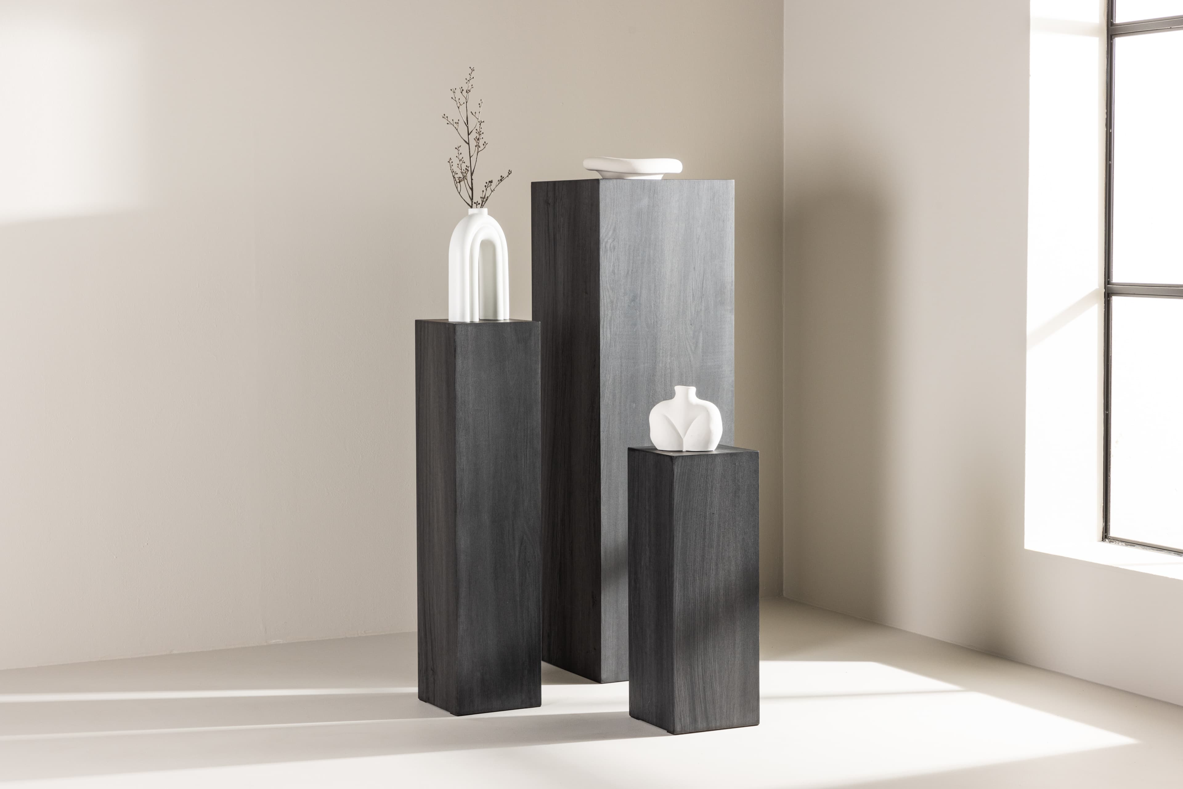 Ramsvik Podest Schwarz 95cm