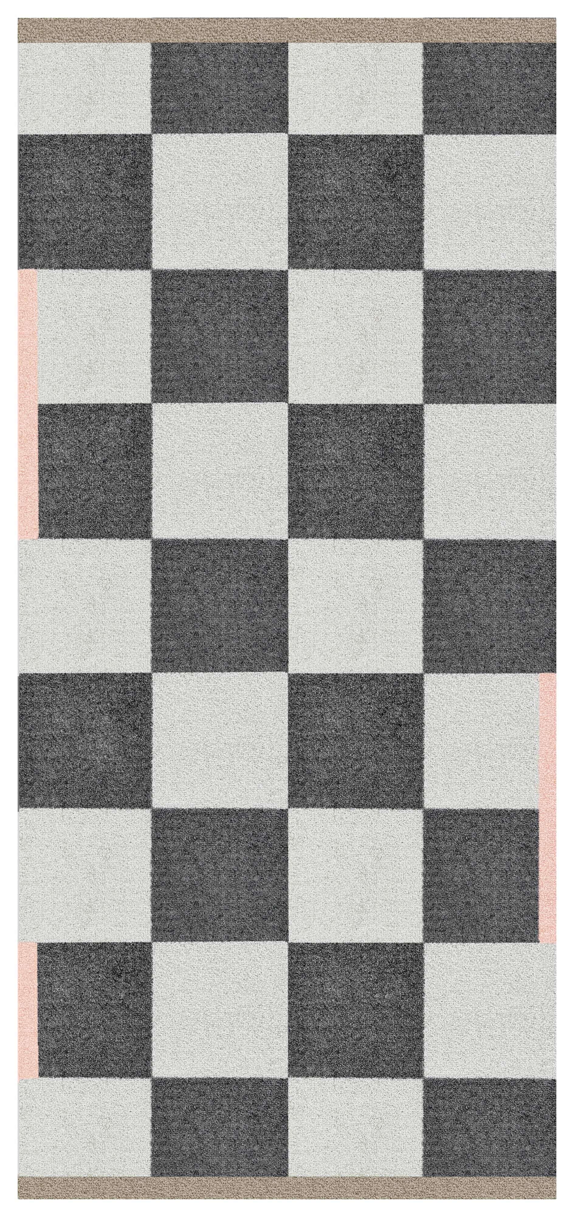 Square All-Round Rug Runner Dark Grey 70x150
