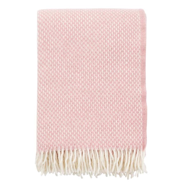 Preppy Wool Throw Dusty Rose