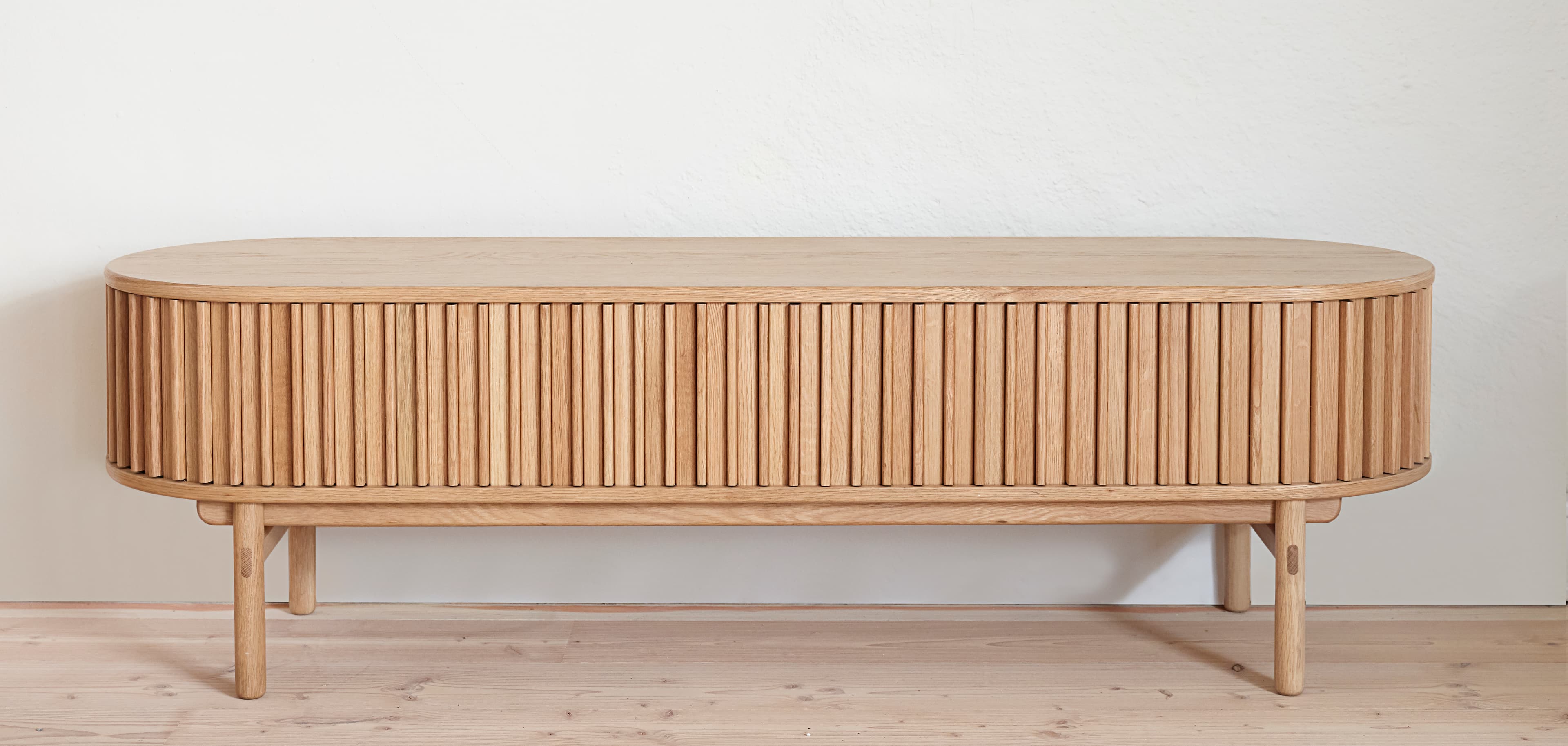 Alice TV-Bank Natural Oak 160cm