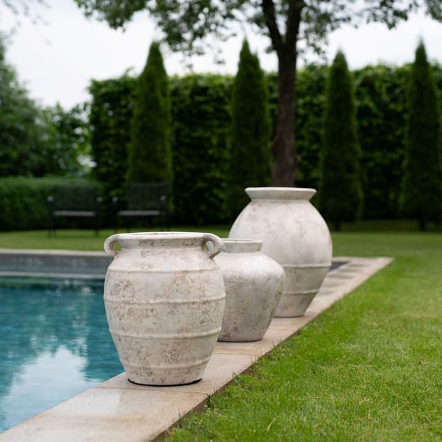 Baku Pot White Glazed 45cm