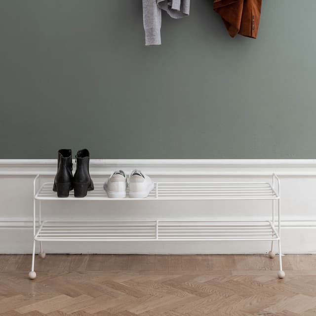 Bill Shoe Rack White Large