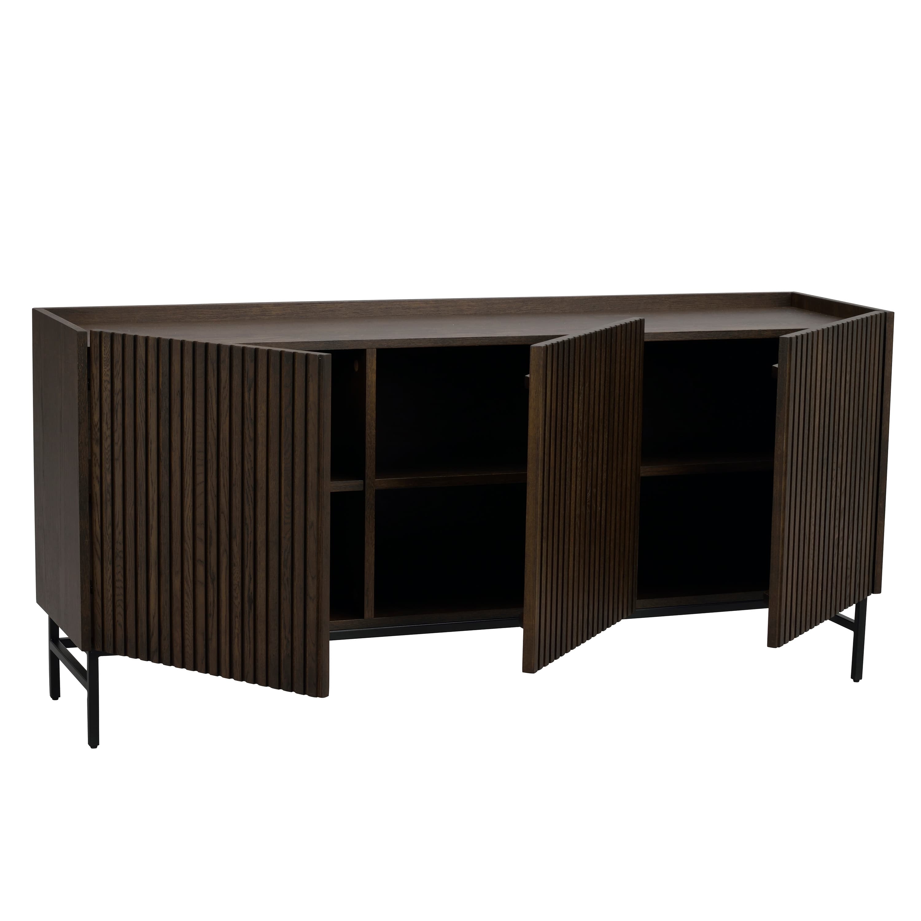 Halifax Sideboard Braun/Schwarz 160cm