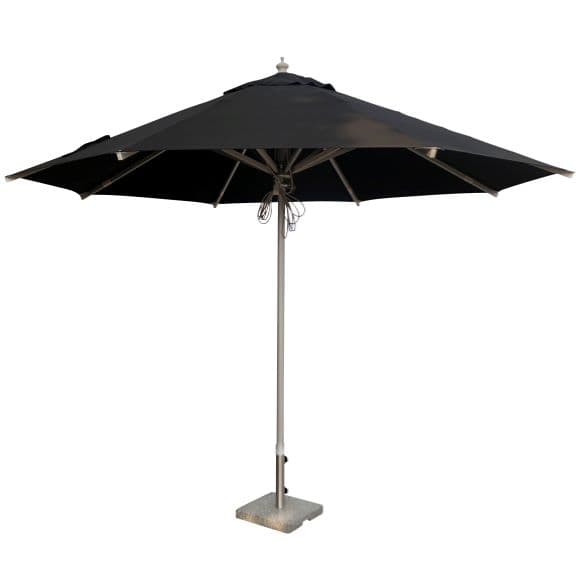 Antibes Parasol Black/Alu Ø330