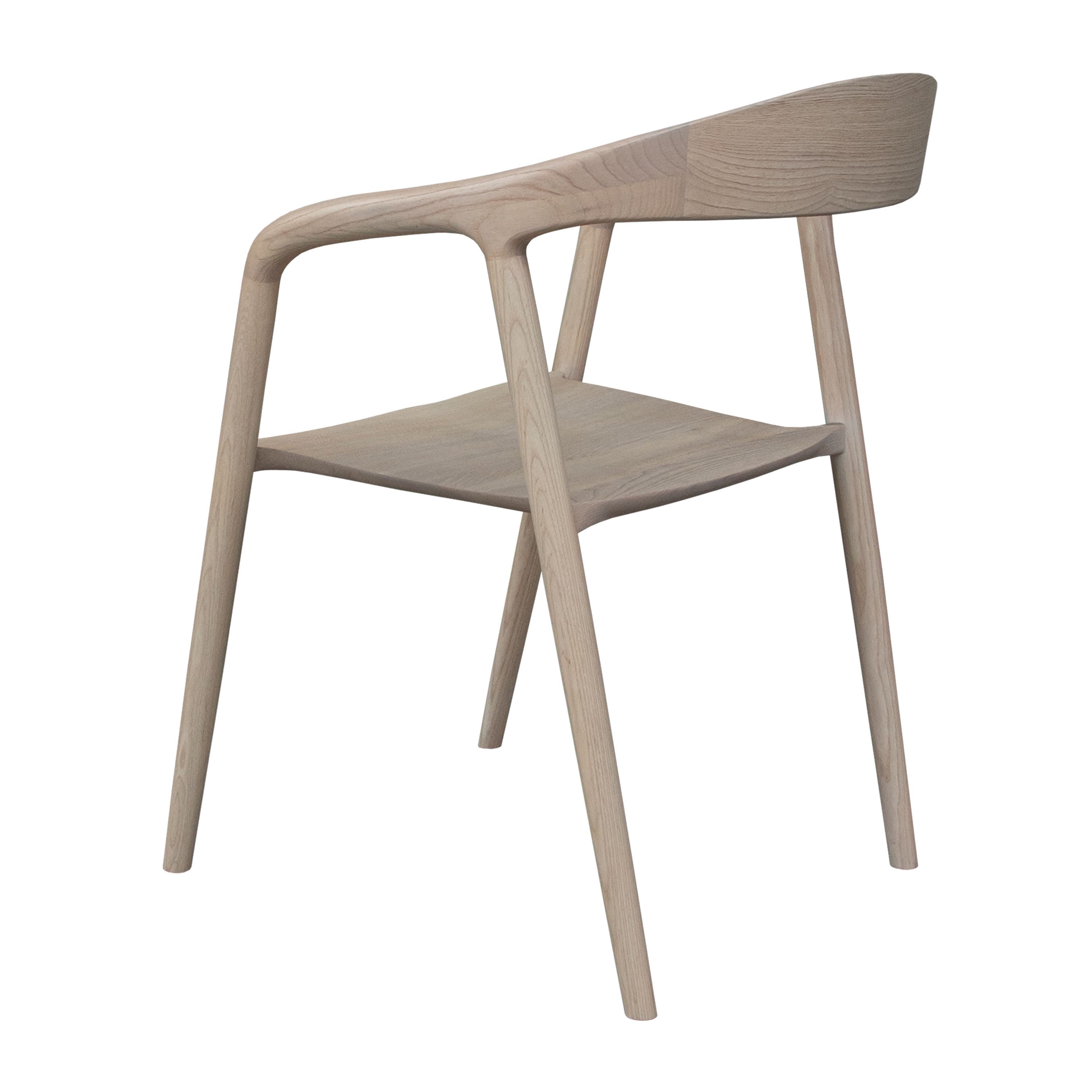Casper Armchair White Oiled Oak