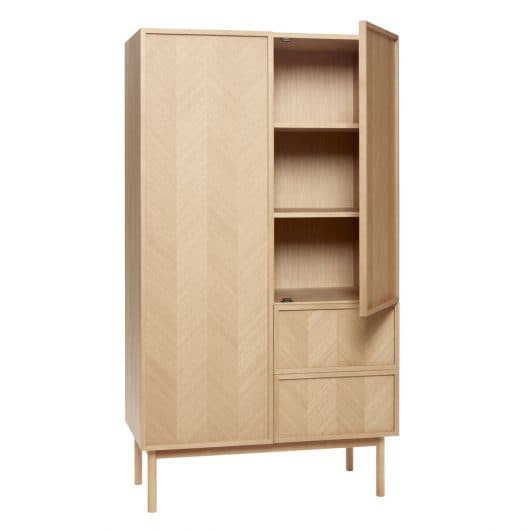 Herringbone Wardrobe FSC Oak 100x180cm