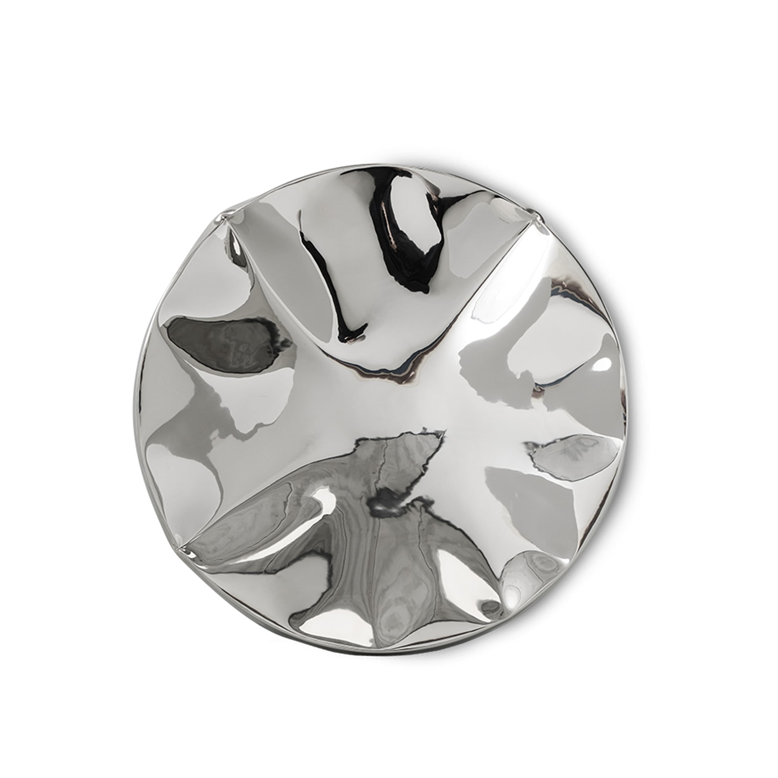 Dent Väggskulptur Chrome Ø68