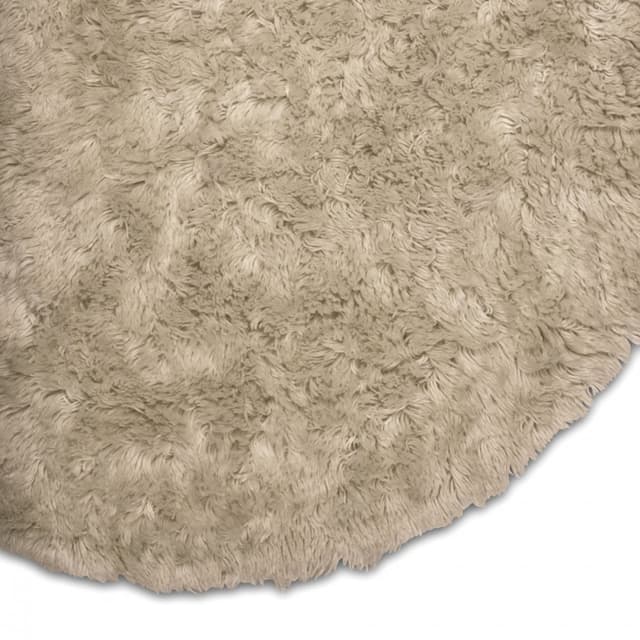 Cloudy Wool Rug Beige Ø160