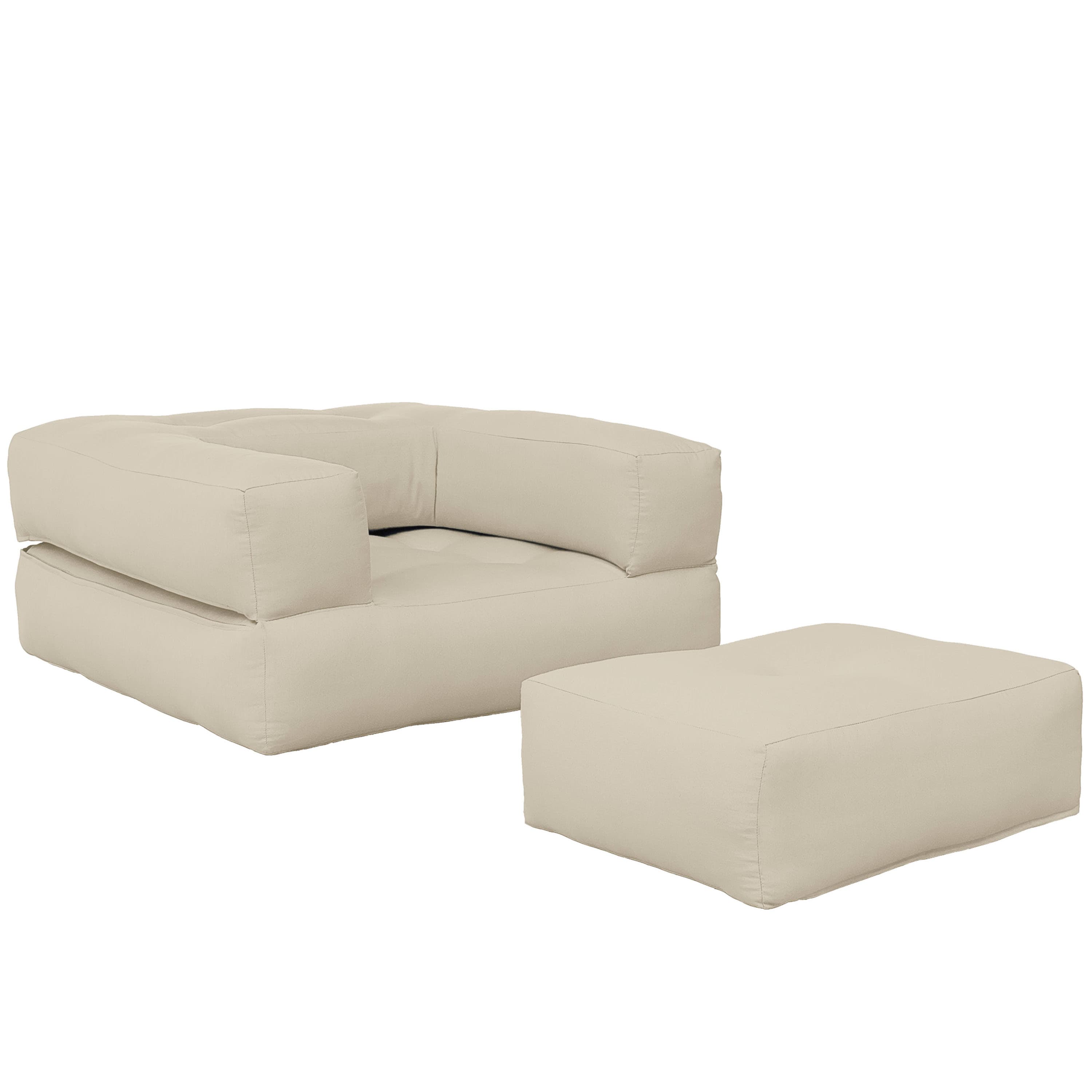 Cube Sessel Beige