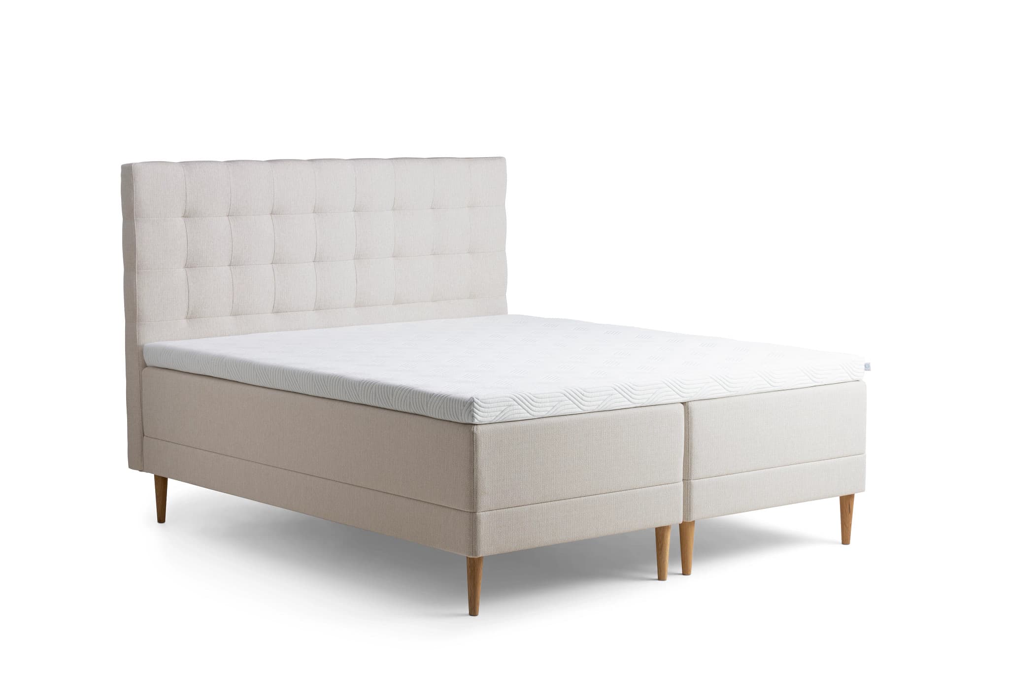 Promise Ramsäng Ivory 160x200 Pro Plus SmartCool 8cm Mjuk Rundat Ekben 19cm