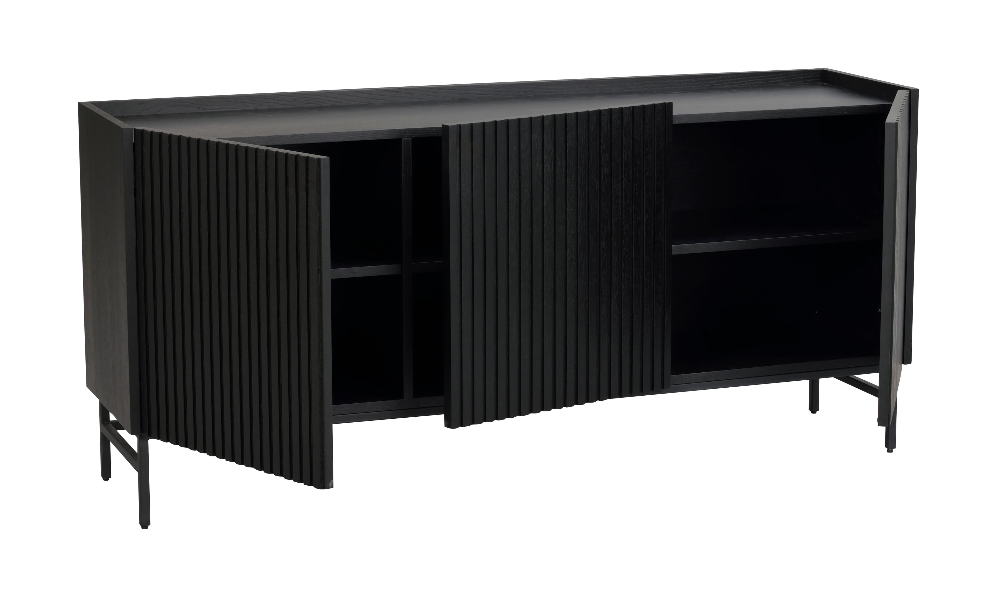 Halifax Sideboard Schwarz 160cm