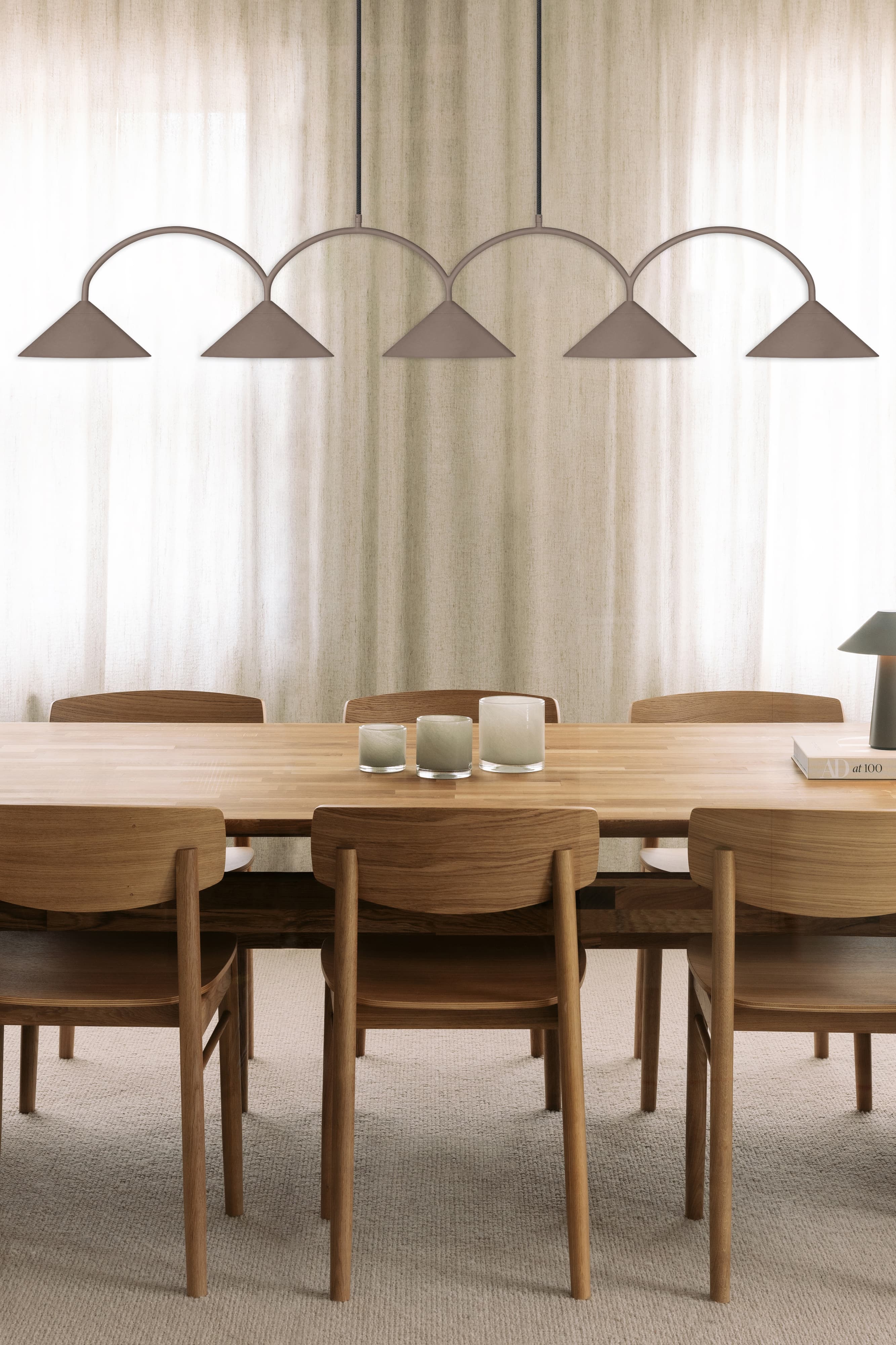 Curve Deckenleuchte Beige 3