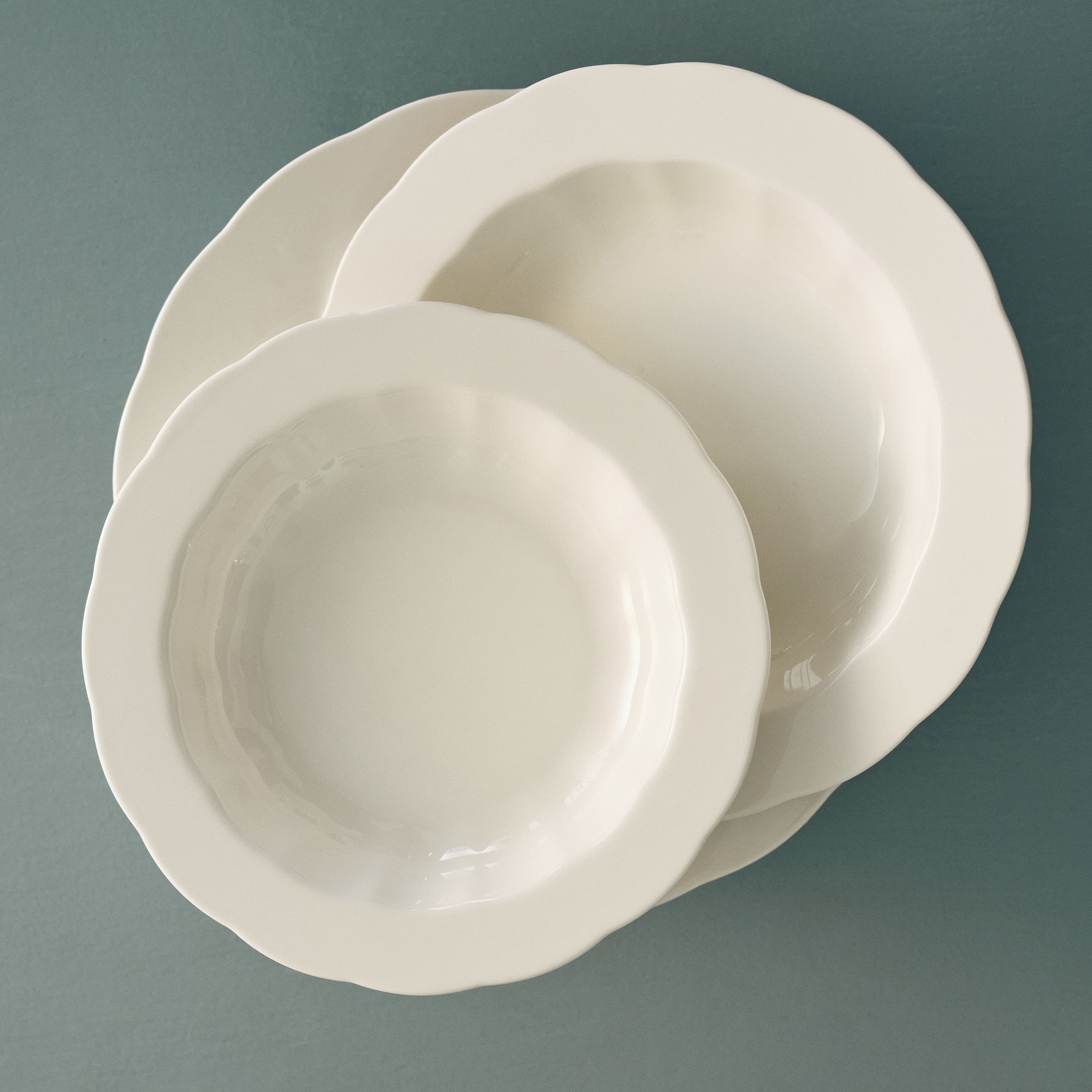 Silhouette Tiefer Teller White Ø24 4er-Pack