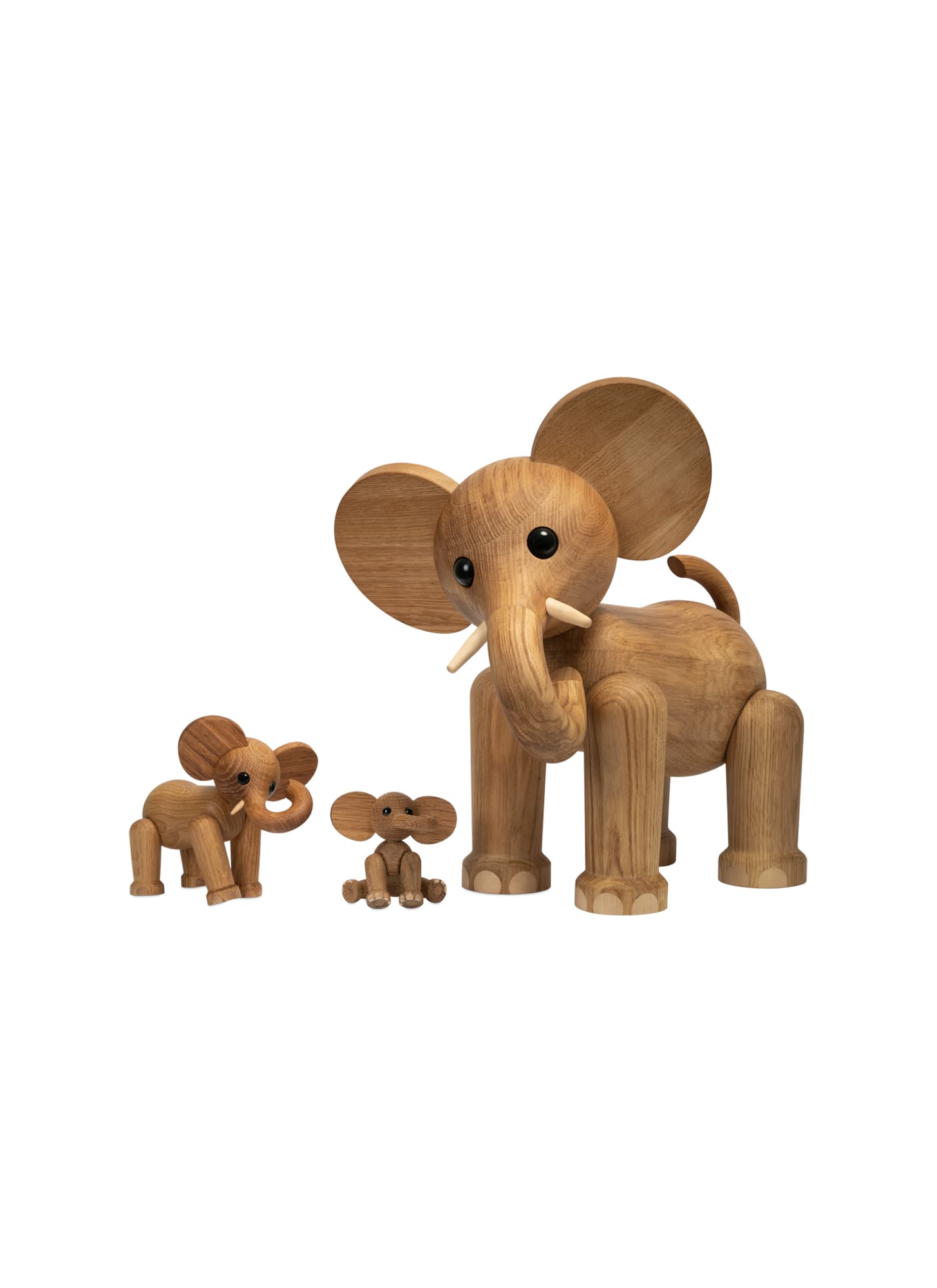 Tembo Elephant Dekoration Eiche 41cm