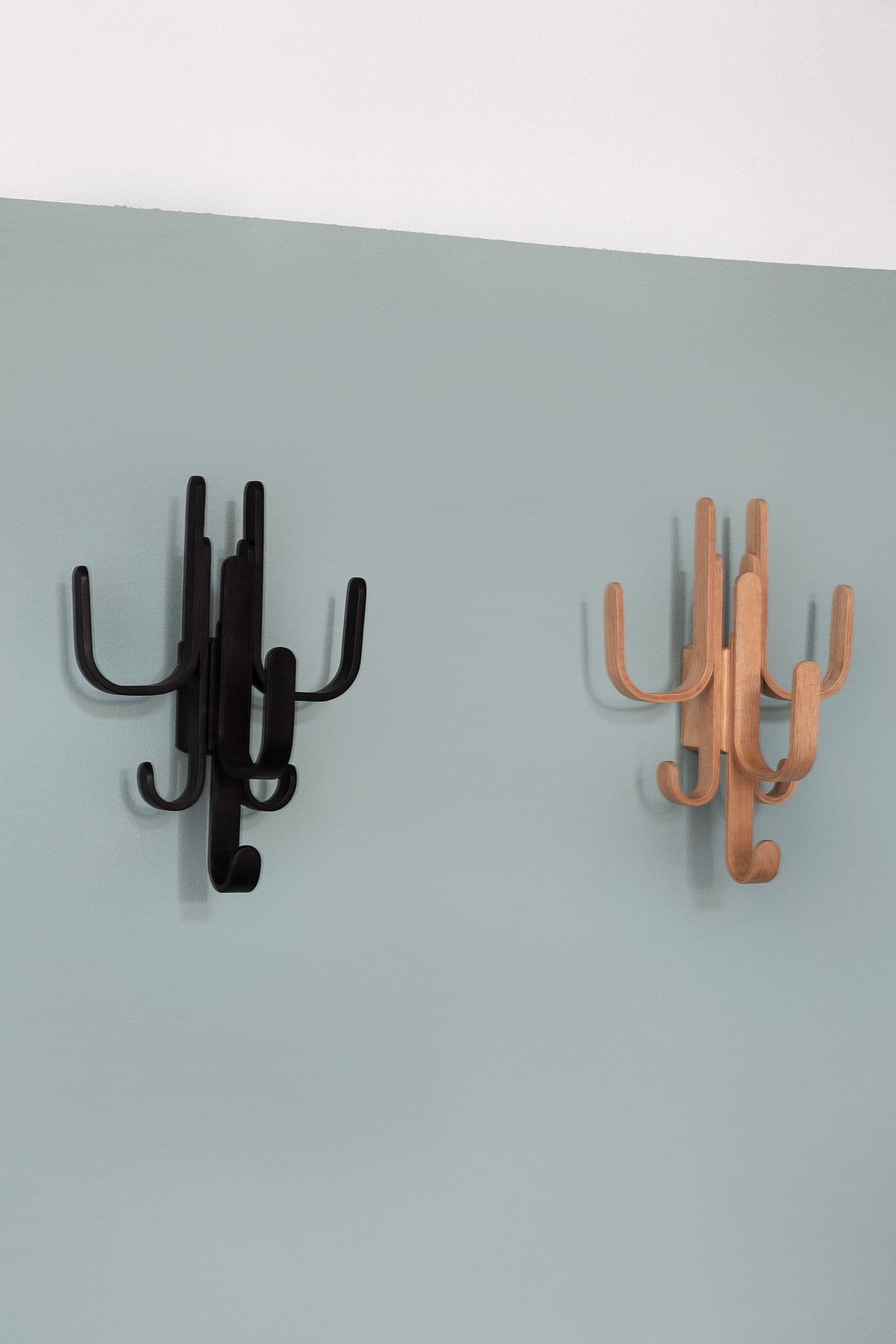 Woody Three Three Wall Hook Black Stained Oak