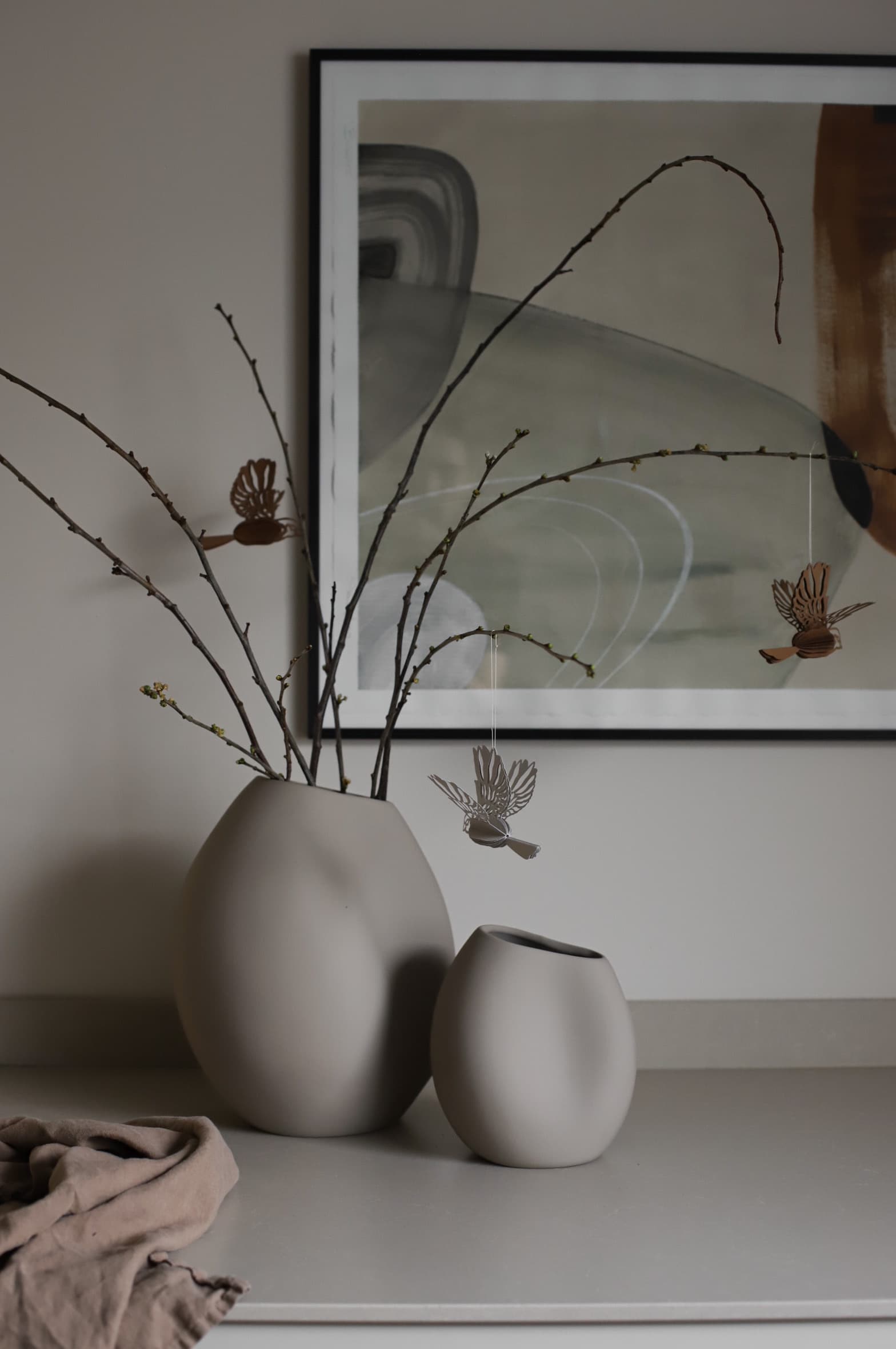 Lee Vase Sand 18cm