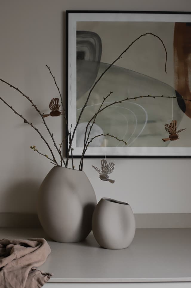 Lee Vase Sand 18cm