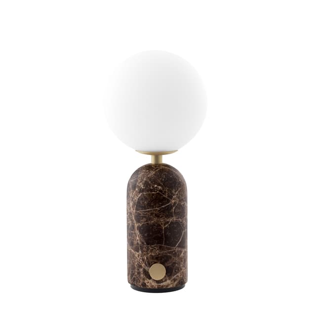Torrano Tragbare Tischlampe Brauner Marmor