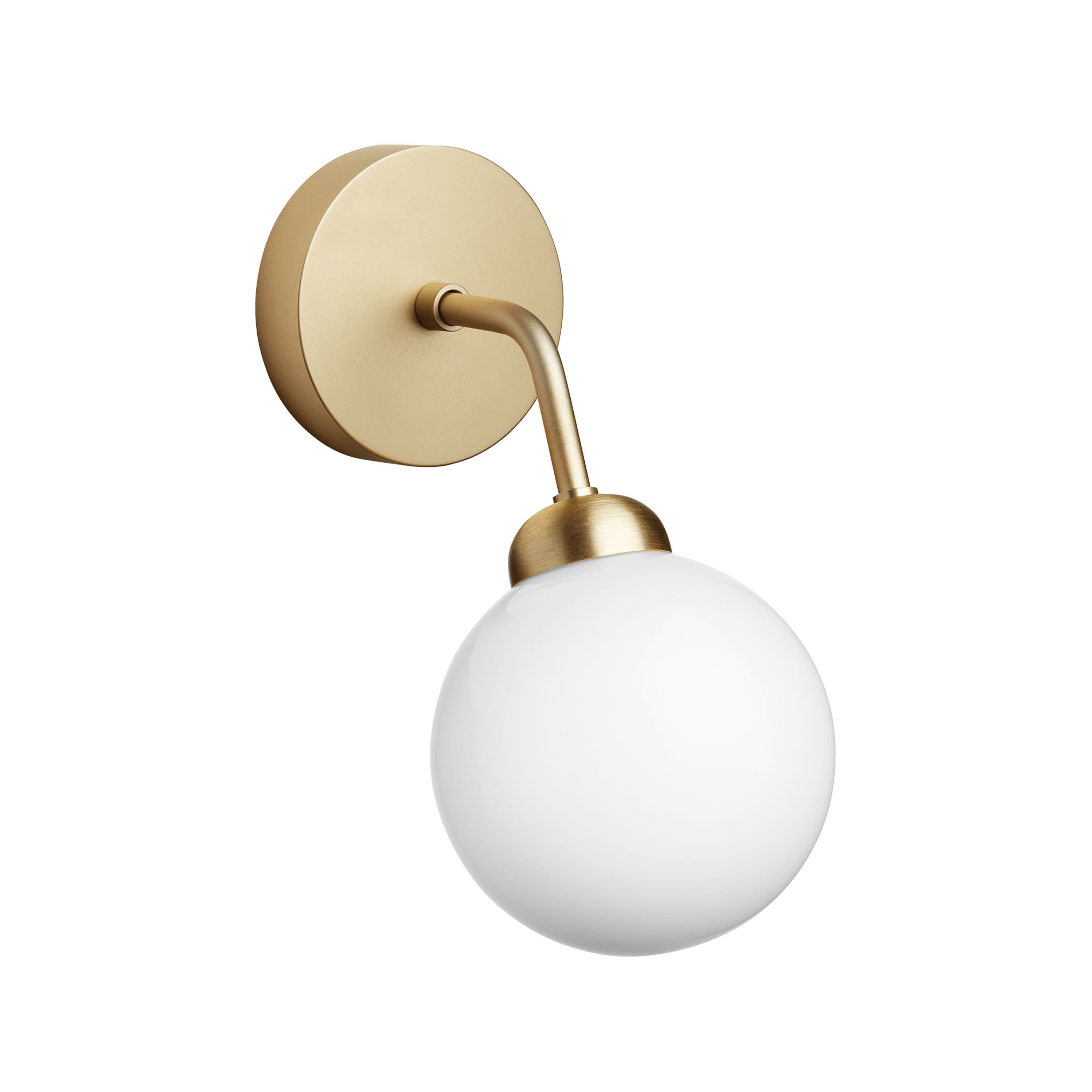 Apiales wall lamp Brushed Brass/Opal