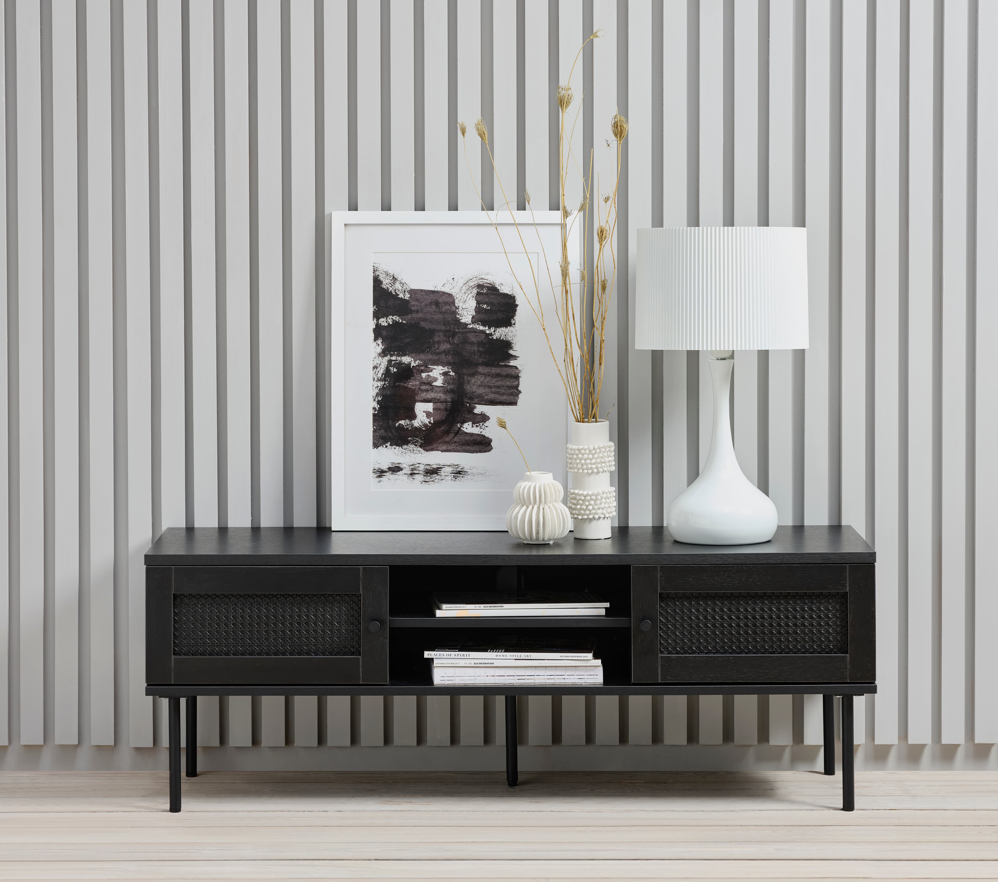 Elin TV Stand Black 120cm